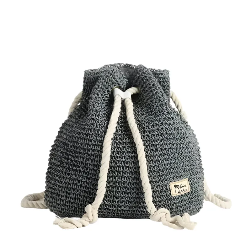 Straw Bucket Beach Bag | Felia