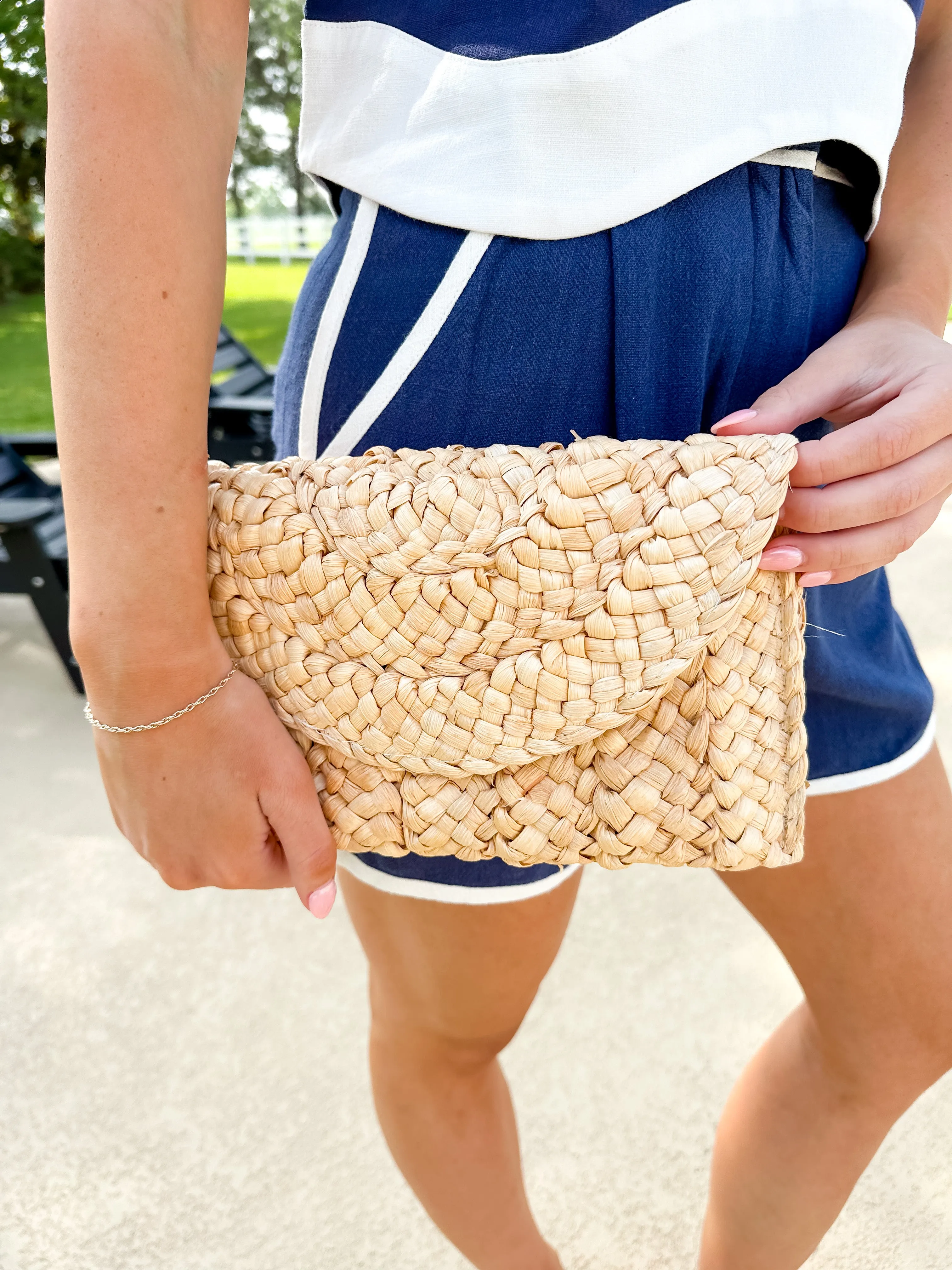 Straw Clutch Bag