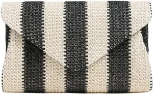 Straw Clutch Bags for Women Straw Shoulder Bags Summer Beach Bag Designer Crossbody Bag for Travel Beach