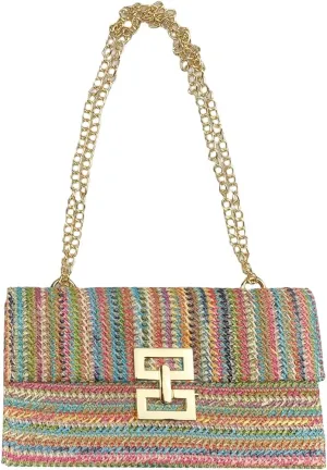 Straw Clutch Purse for Women Summer Beach Clutch Handbag Woven Purse Wicker Rattan Envelope Clutch2
