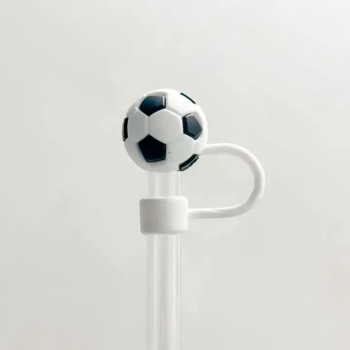 Straw Cover "Soccer Ball"