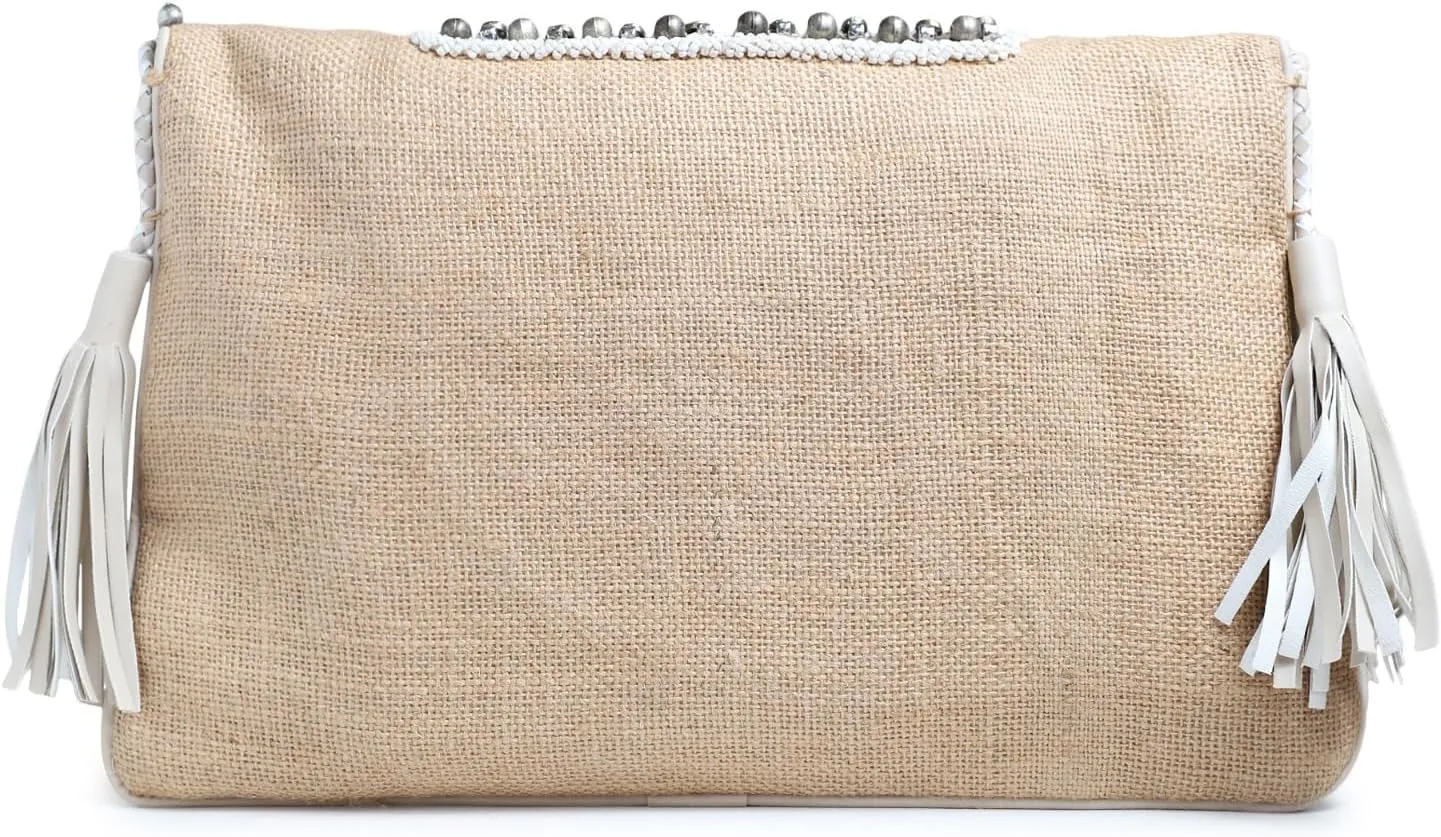 Straw Crossbody Bag Straw Shoulder Bag Straw Clutch Women Hand-embroidered clutch Summer Beach Envelope Purse