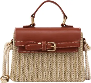 Straw Crossbody Bags for Women, Straw Purses and Beach Purse Shoulder Clutch Beach Bag Summer Purses Vacation Handbags