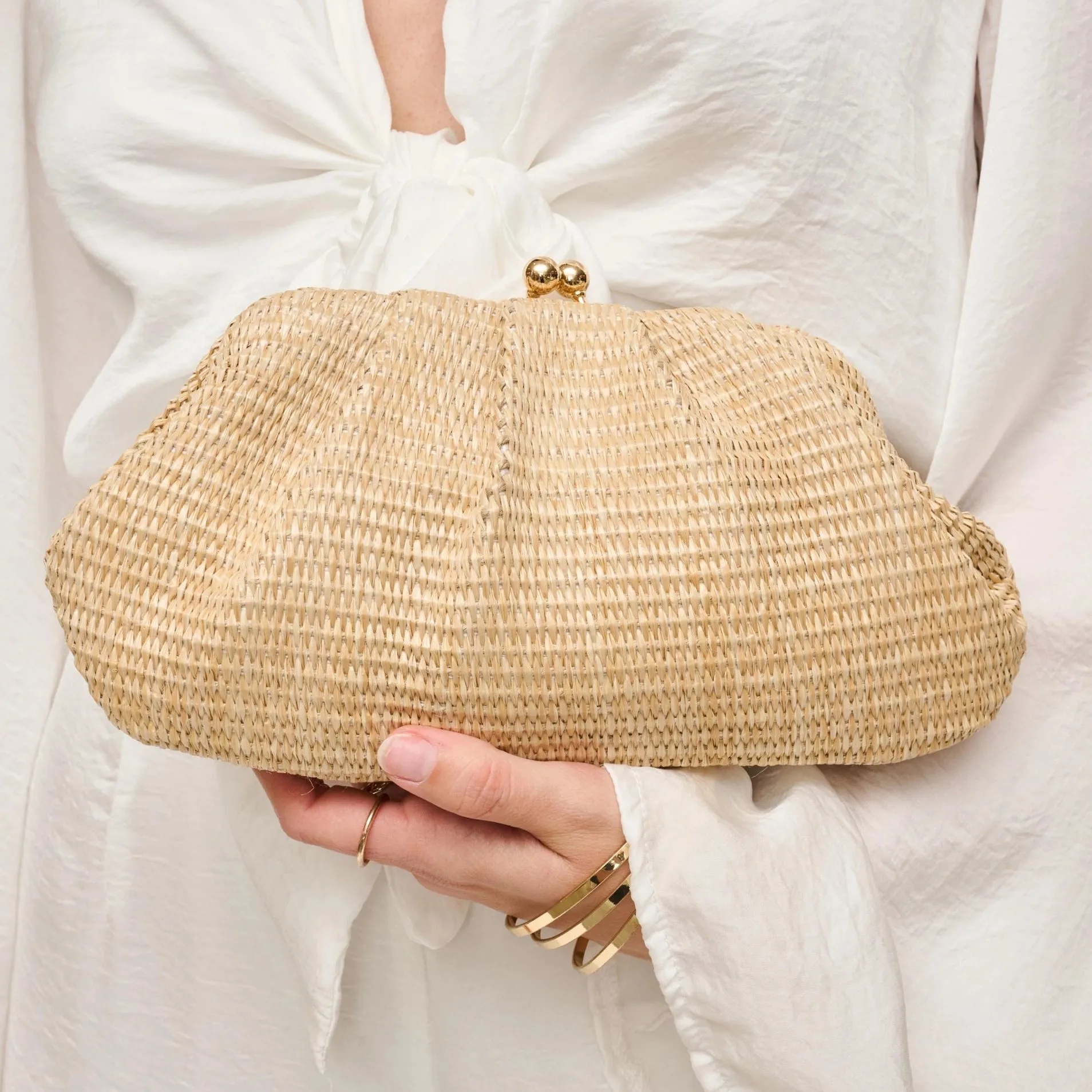 Straw Frame Clutch