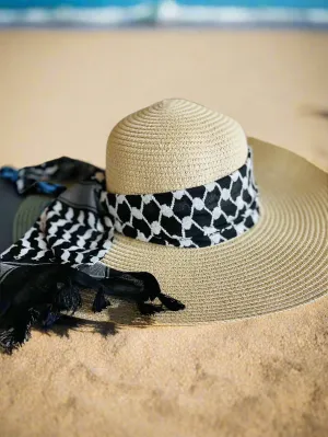 Straw Hat Black & White