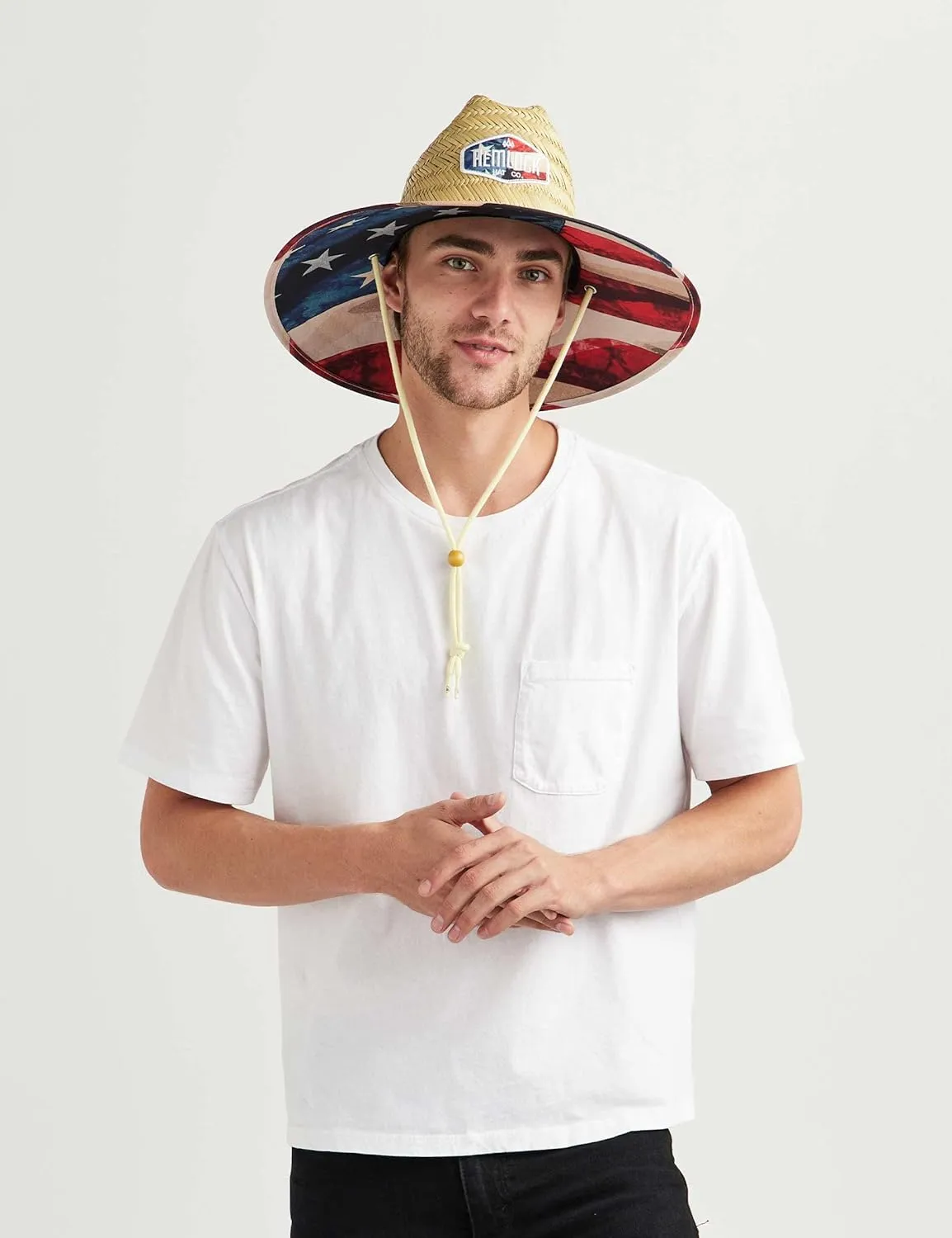 Straw Hat for Men & Women | Lifeguard Hat, Beach Hat & Sun Hat | UPF 50  Wide Brim for Sun Protection | One Size | Hemlock