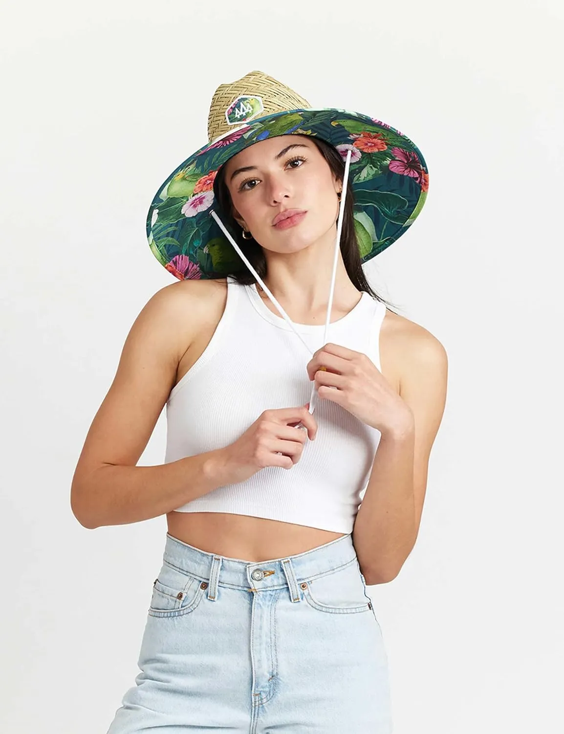 Straw Hat for Men & Women | Lifeguard Hat, Beach Hat & Sun Hat | UPF 50  Wide Brim for Sun Protection | One Size | Hemlock