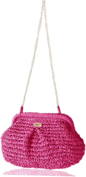 Straw Purse Crossbody Small Beach Bag for Women Vacation Summer Vintage Clutch