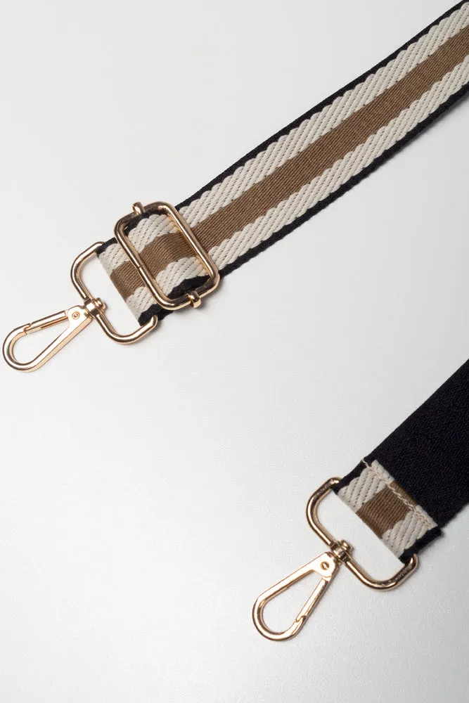 Stripe Bag Strap Natural