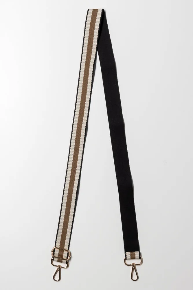 Stripe Bag Strap Natural