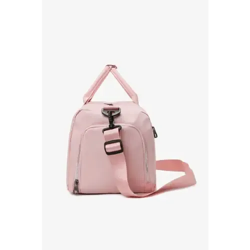 Stylish Pink Nylon Crossbody Duffel Bag for Trendy Travelers