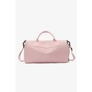 Stylish Pink Nylon Crossbody Duffel Bag for Trendy Travelers