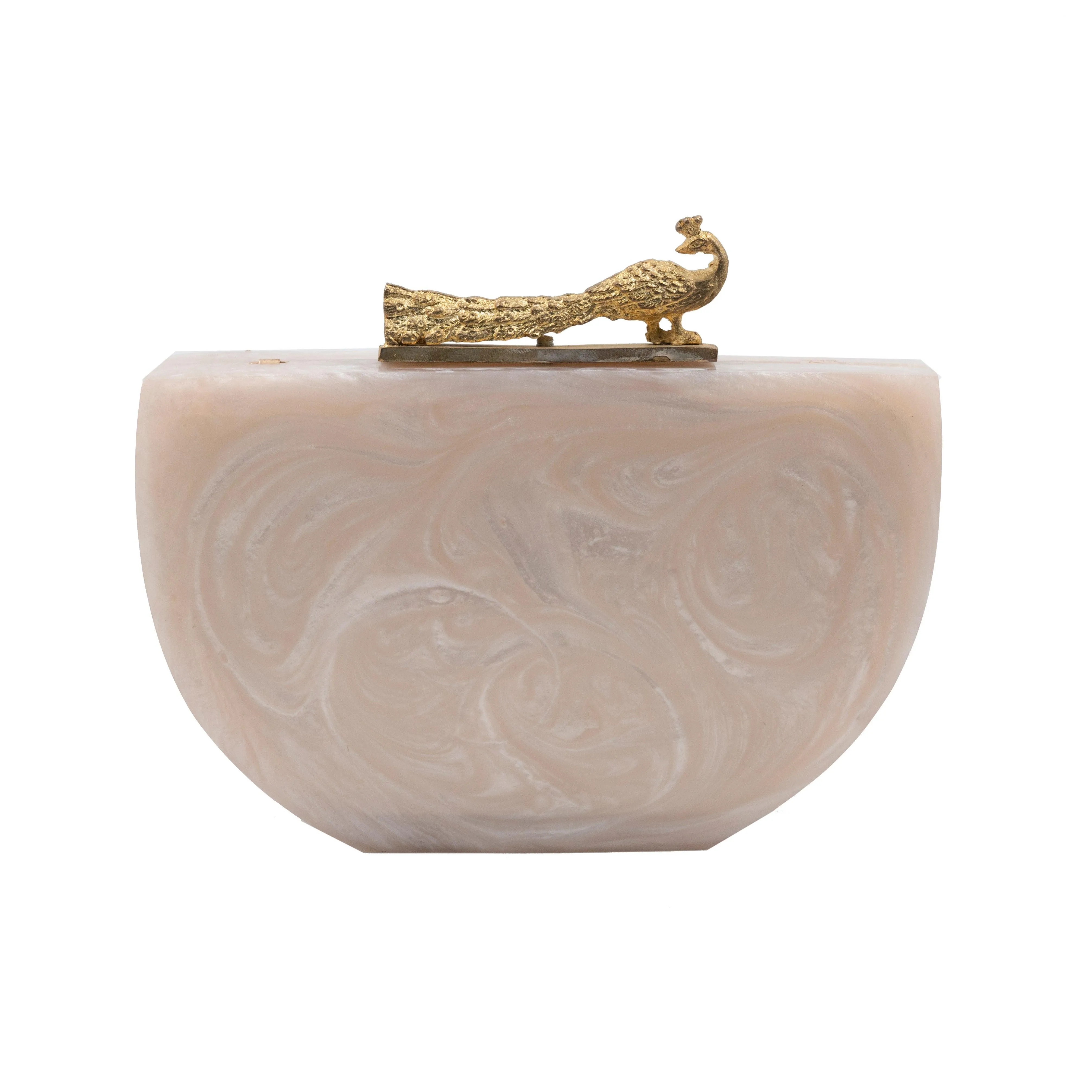 Sugarcrush beige luxury embellished clutch