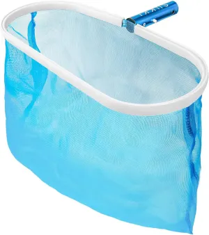 SUKKI Pool Skimmer Net - Heavy Duty Pool Net Pool Skimmer Deep Bag Leaf Cleaning Pool Rake Fine Mesh Net, Aluminum Frame Skimmer for Above Ground Pool