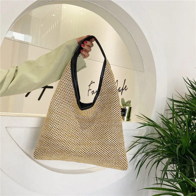 Summer Breeze Rattan Tote – Stylish Beach Bag