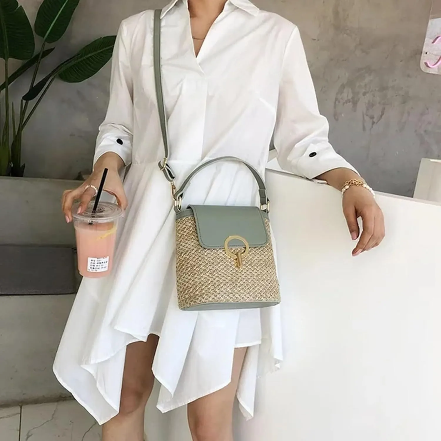 Summer Purses for Women 2025 Crossbody Waterproof Nylon Crossbody Bags for Woman Trendy Lightweight Carry on Bag(C)