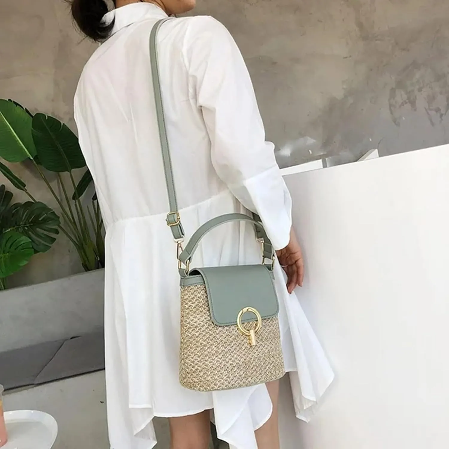 Summer Purses for Women 2025 Crossbody Waterproof Nylon Crossbody Bags for Woman Trendy Lightweight Carry on Bag(C)