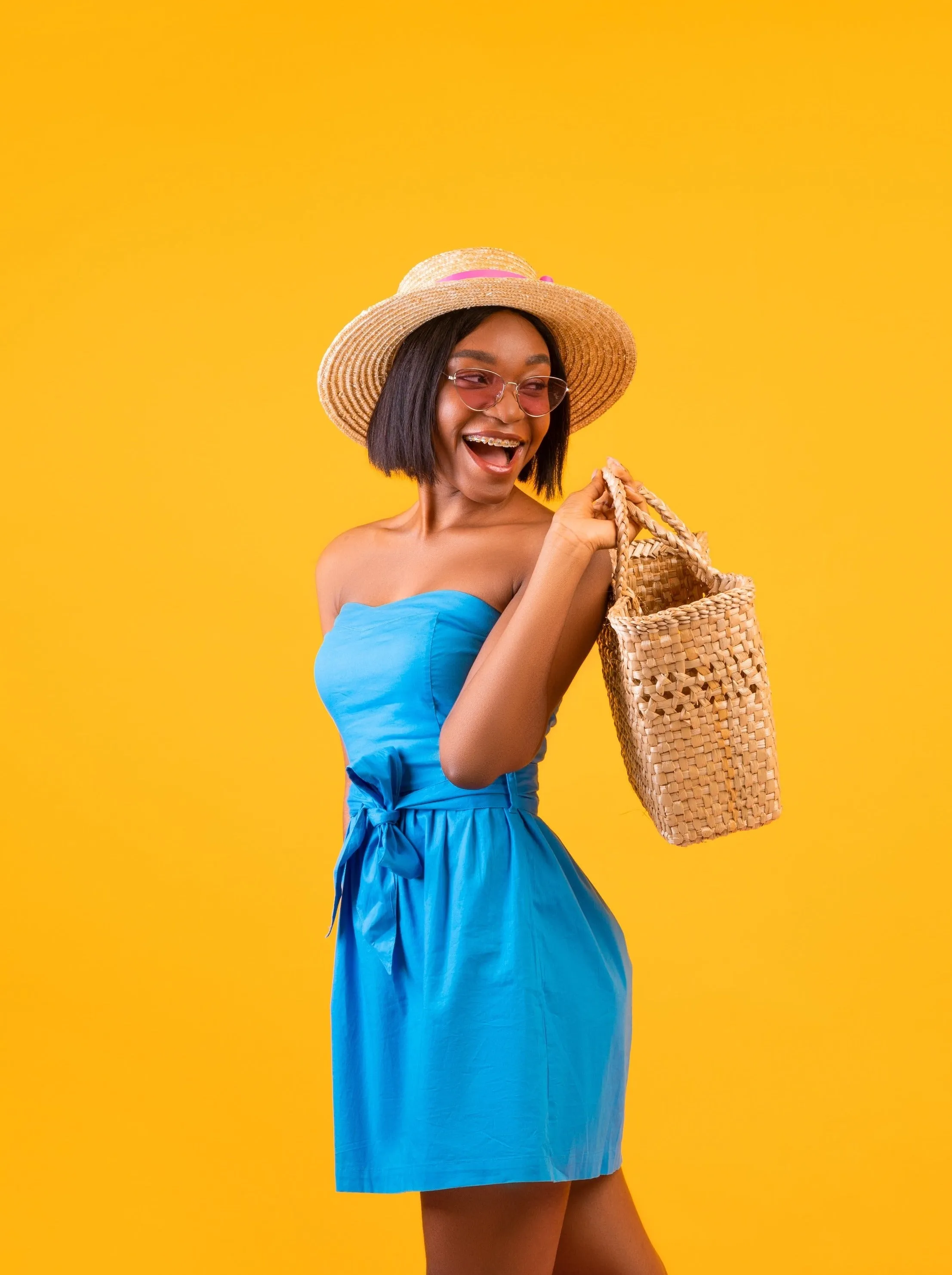 Summer Rattan Basket