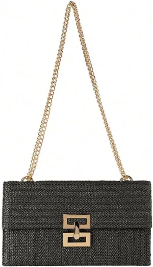 Summer Straw Clutch Bag Straw Crossbody Bags for Women Hand Woven Straw Purse Beach Hobo Bag 2024