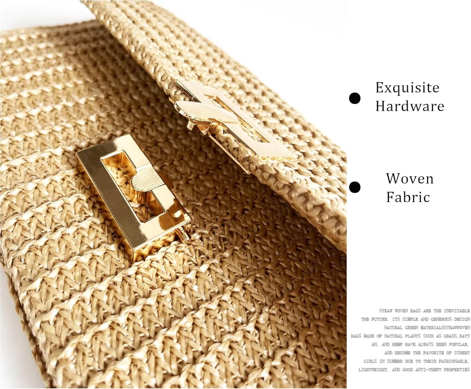 Summer Straw Cluth for women,Rattan Handbags for Women Wicker Purses for Vacation Beach