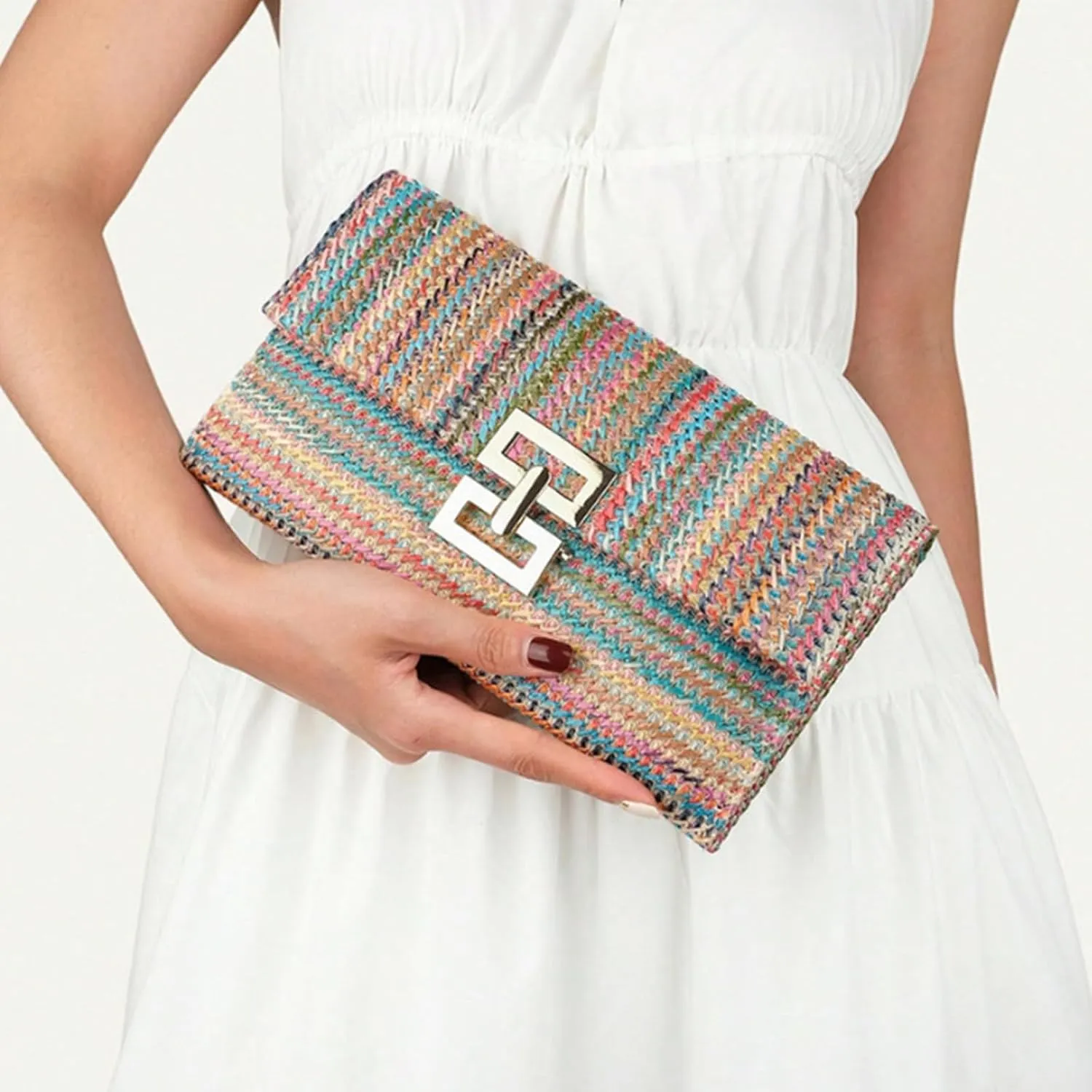 Summer Straw Cluth for women,Rattan Handbags for Women Wicker Purses for Vacation Beach