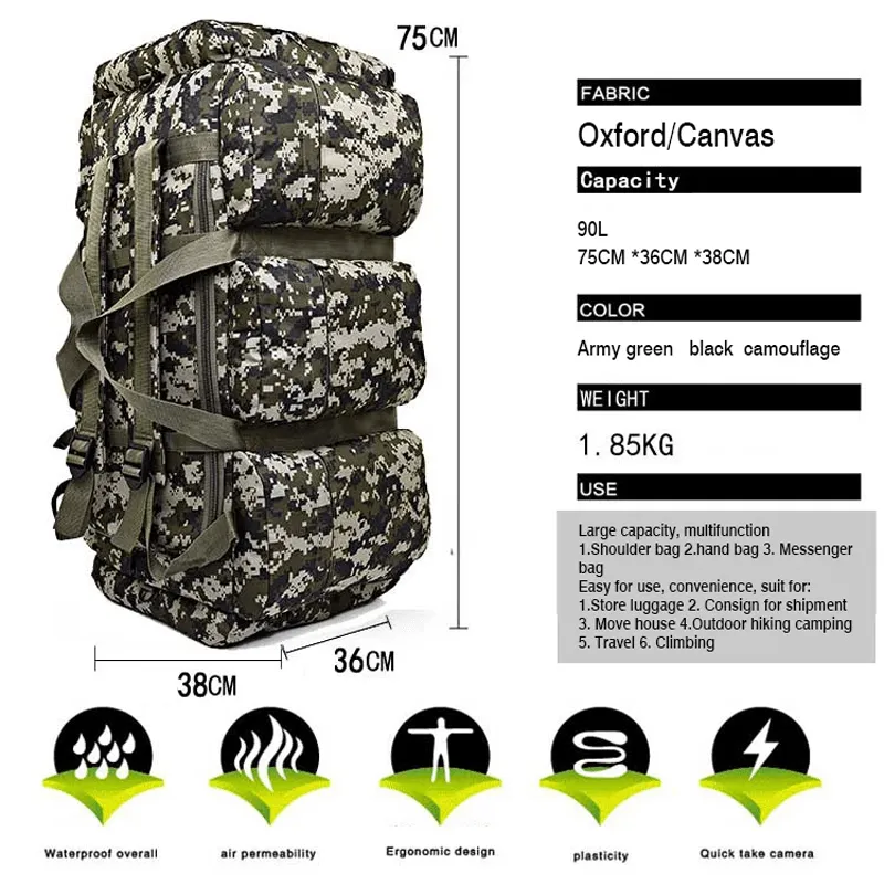SUMMITSACK - 90L Travel Backpack