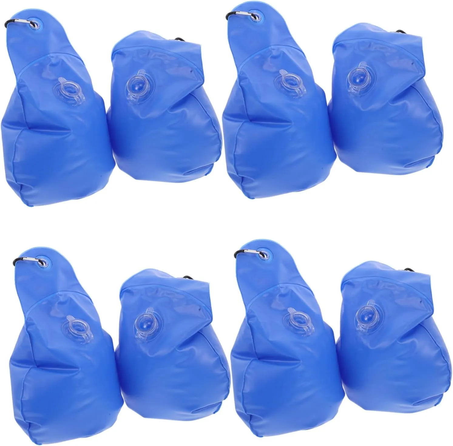 SUPVOX 8pcs Winter Pool Cover Hanging Bags Above Ground Pool Storage Bag Leakproof PVC Water for Antifreezing Easy Installation on Swimming Wall