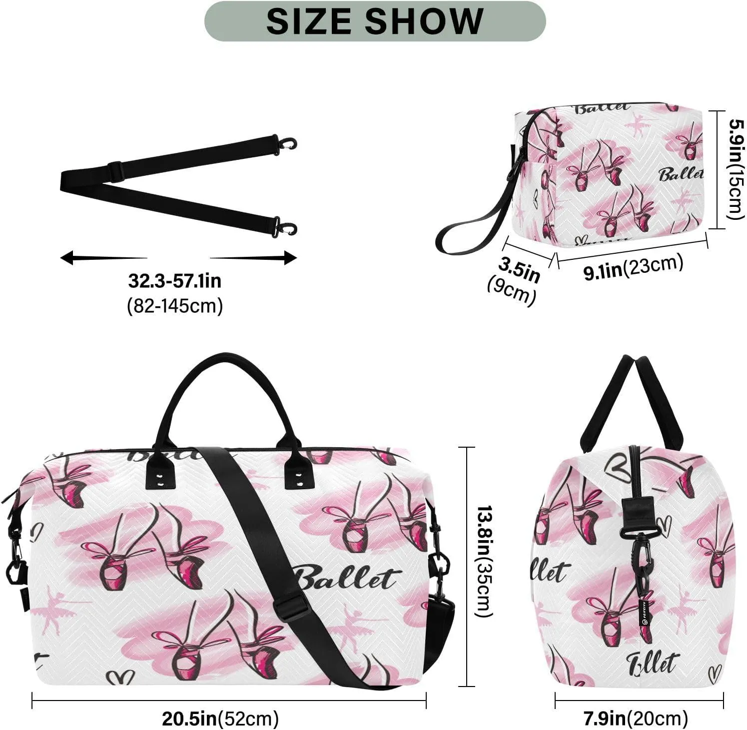 susiyo Watercolor Spot Legs Expandable Travel Duffle Bag, Large Weekender Overnight Bags and Adjustable Strap, Carry On Shoulder Tote Bag, Gym Duffel Bag with Toiletry Bags for Hospital
