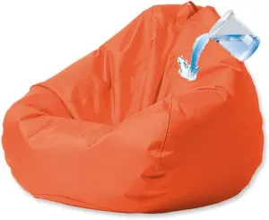 SXBCyan Outdoor Waterproof Bean Bag Cover No Filler Garden Beach Swimming Pool Floating Beanbag Pouf Chair Oxford Kids Adults (Color : Orange, Size : L-D80cm-cover)