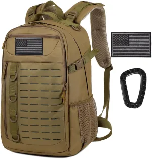Tactical Backpack, 30L Military Daypack Molle Army 3 Day Assault (Tan)