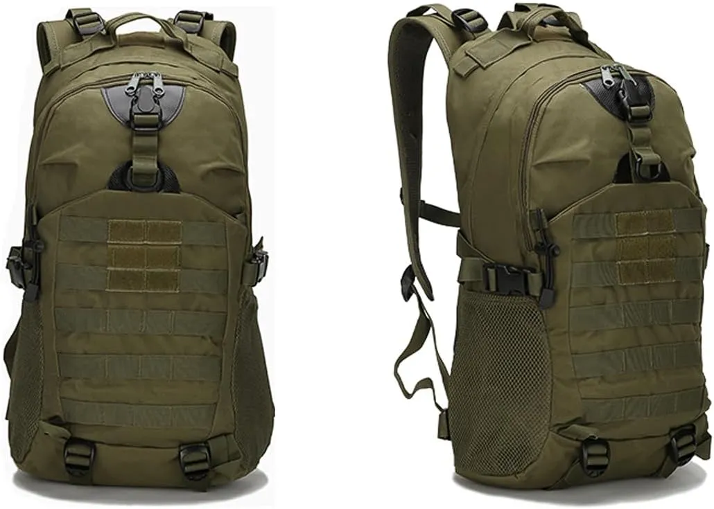 Tactical Backpack for Men Hiking Day Pack Molle Military Rucksack Waterproof Assault Pack Bag for Hunting Camping Trekking (Military Green)