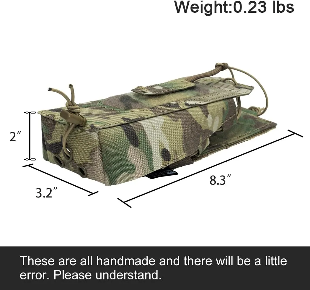 Tactical Universal Radio Holster Military Heavy Duty Holder Case for Two Way Walkie Talkie Nylon Pouch for PRC148/152 MPU5