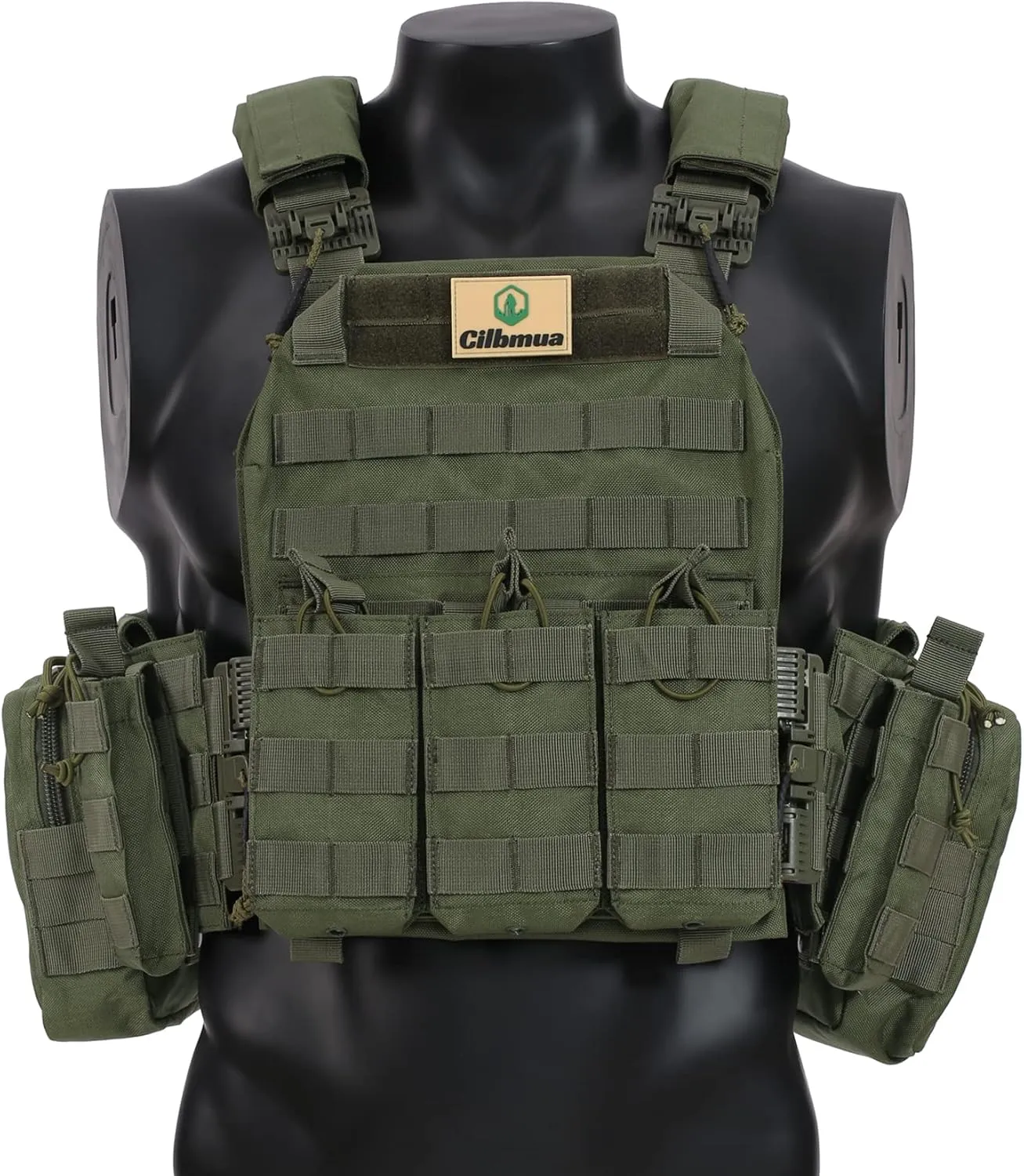 Tactical Vest Quick Release for Men Outdoor Molle Airsoft Vests Adjustable Breathable Weighted Gear for CS/Training