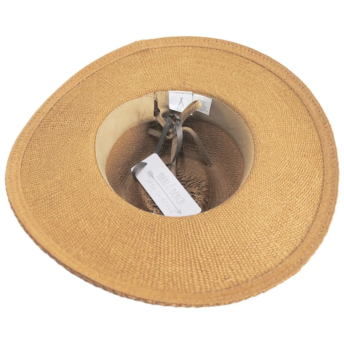 Tasha Bangora Straw Fedora Hat