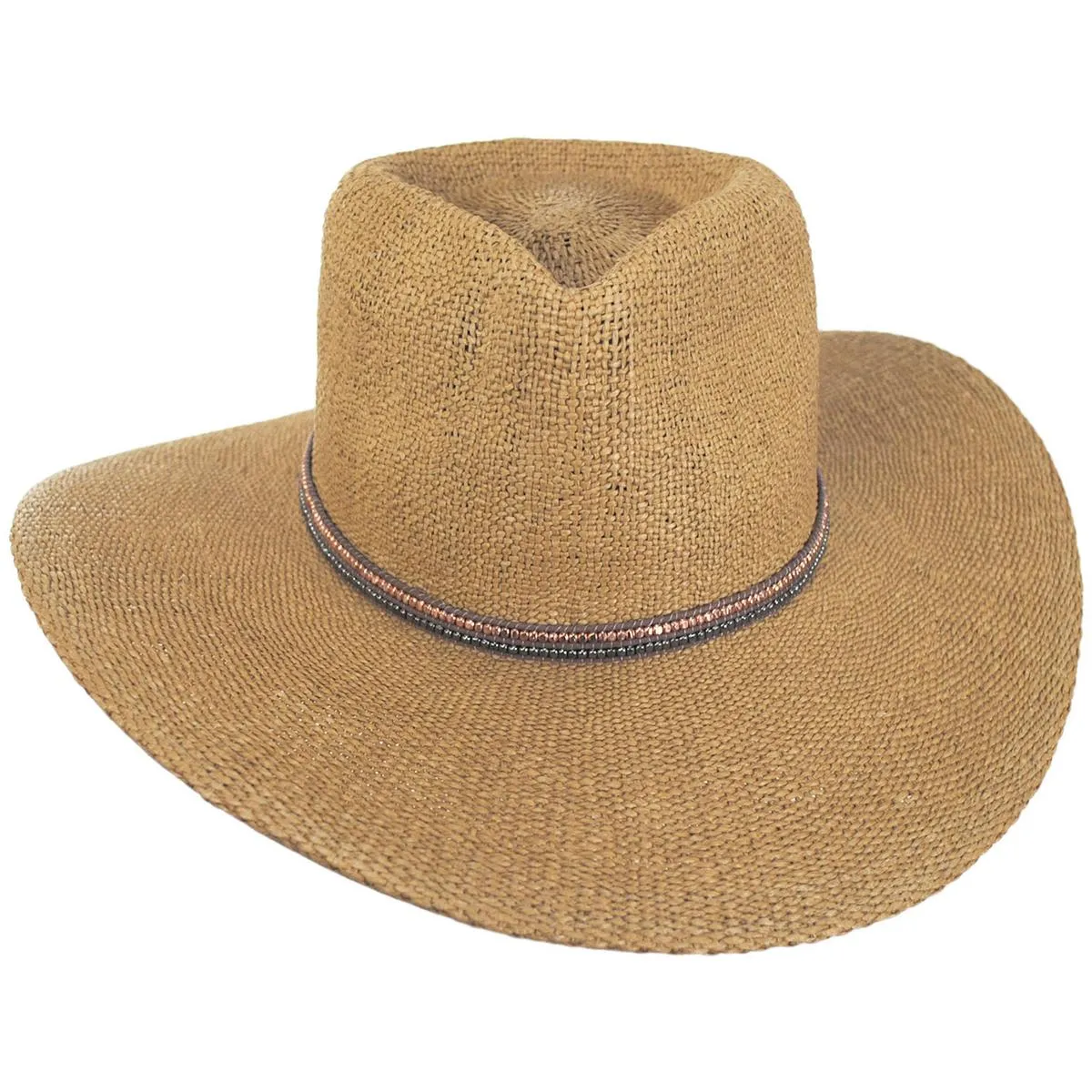 Tasha Bangora Straw Fedora Hat