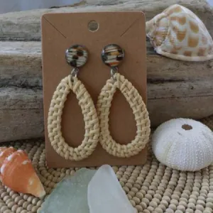 Teardrop Rattan | Lionfish Fin Earrings