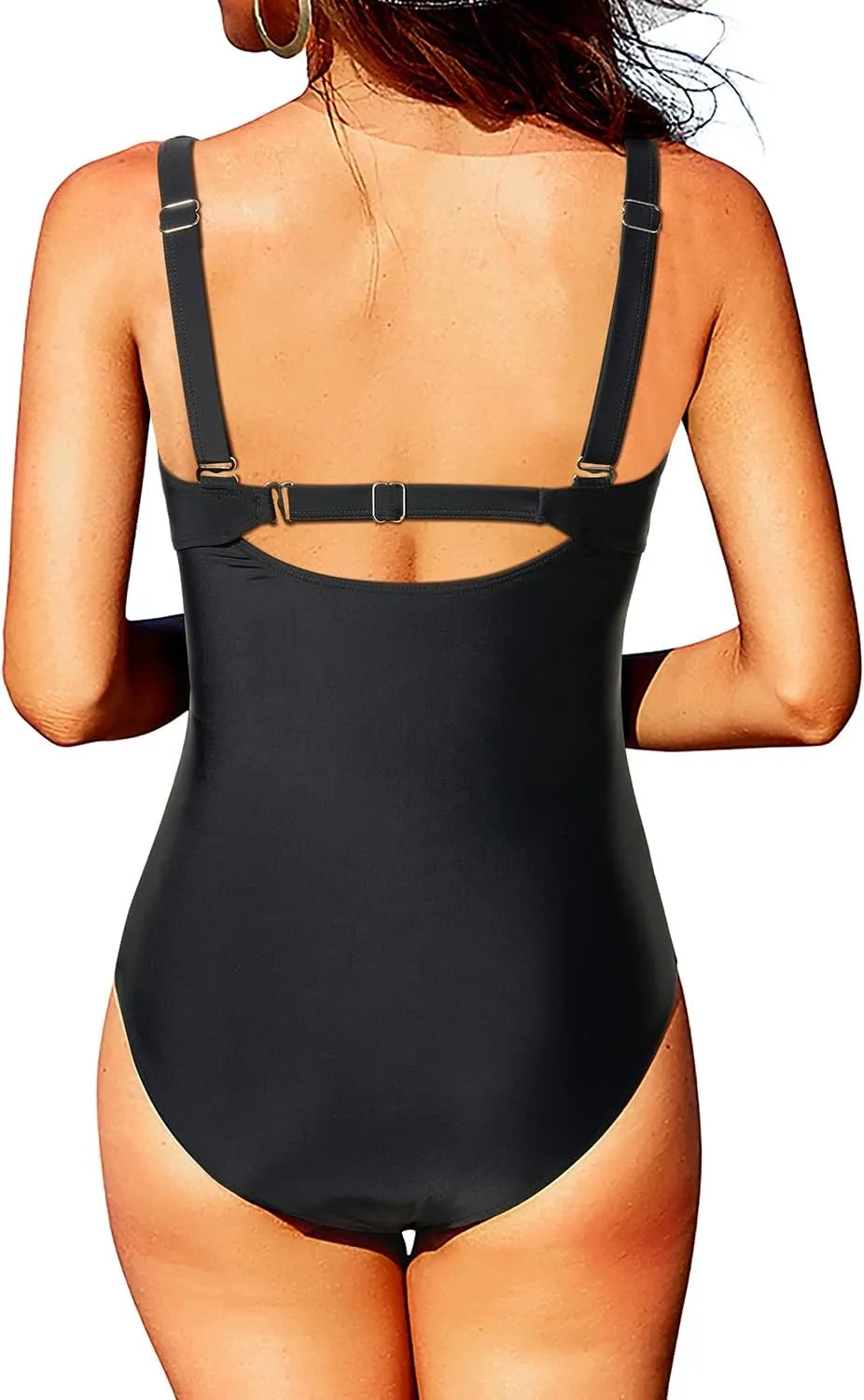 Tempt Me Women One Piece Mesh Swimsuits Tummy Control Swimwear