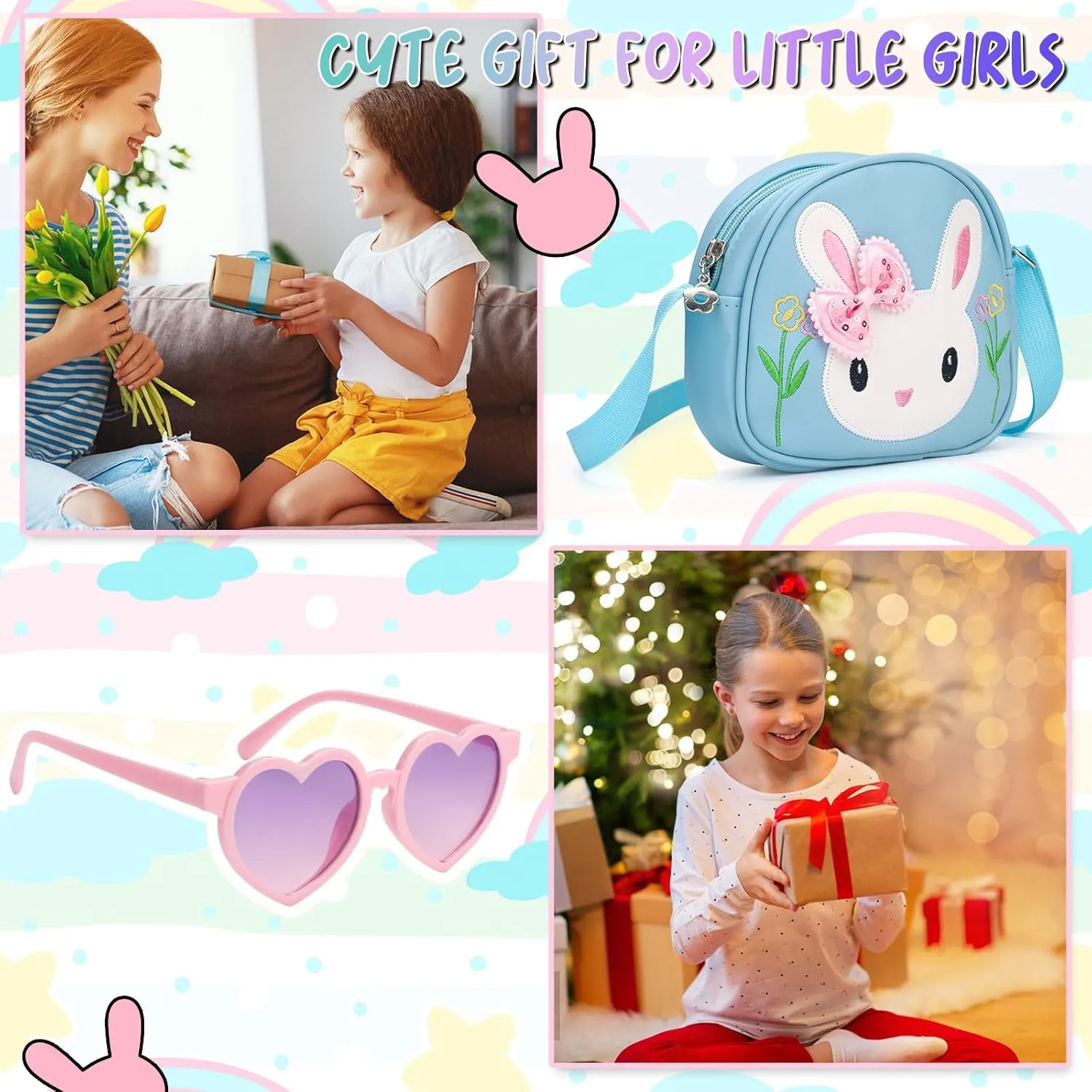 Toddler Purse-Small Kids Purse, Girls Bunny Purse, Little Girl Purse-Birthday Gifts Purse for Girls