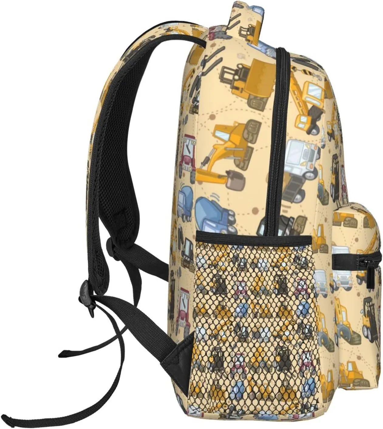 Tool truck assembly crane excavator forklift truck Backpack Double Shoulder Bag 15 Inch Laptop Bagpack for Hiking Work Camping Travel