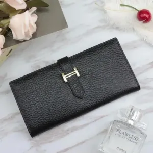 Top Quality Genuine Leather Wallets, Coin Purses For Female Vintage Style Solid Colors New Thin Clutch Phone Bag Wallet for Women and Girls
