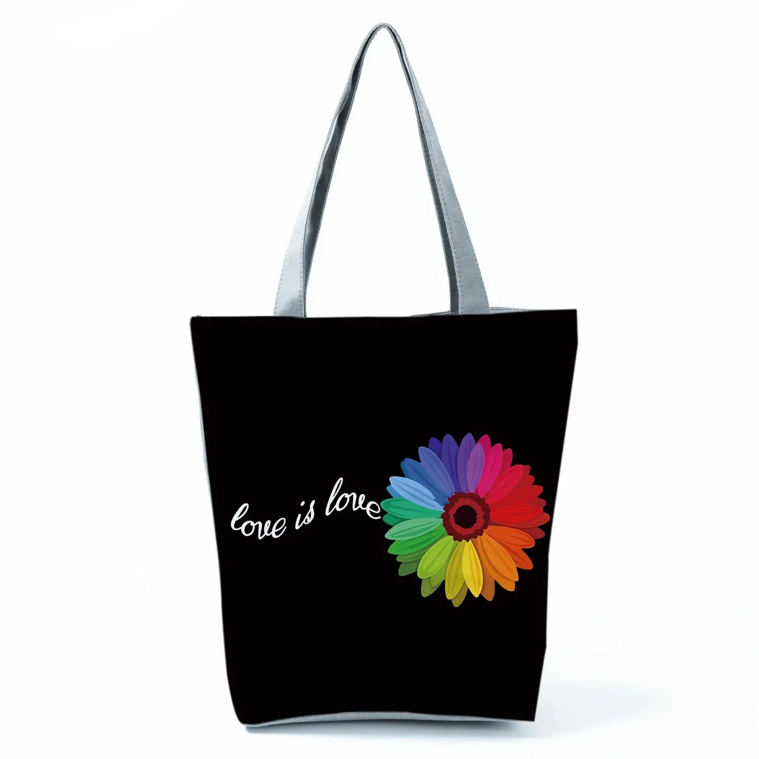 Tote Bag Ladies Outdoor Large Capacity School Teacher Gift Bag Shopping Bag Botanical Flower Print Casual Women Shoulder Bag