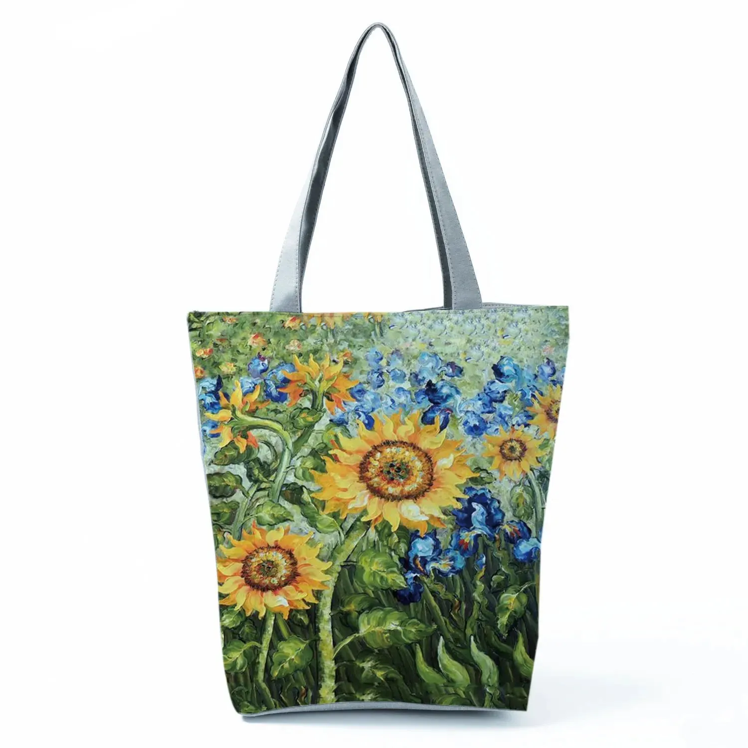 Tote Bag Ladies Outdoor Large Capacity School Teacher Gift Bag Shopping Bag Botanical Flower Print Casual Women Shoulder Bag