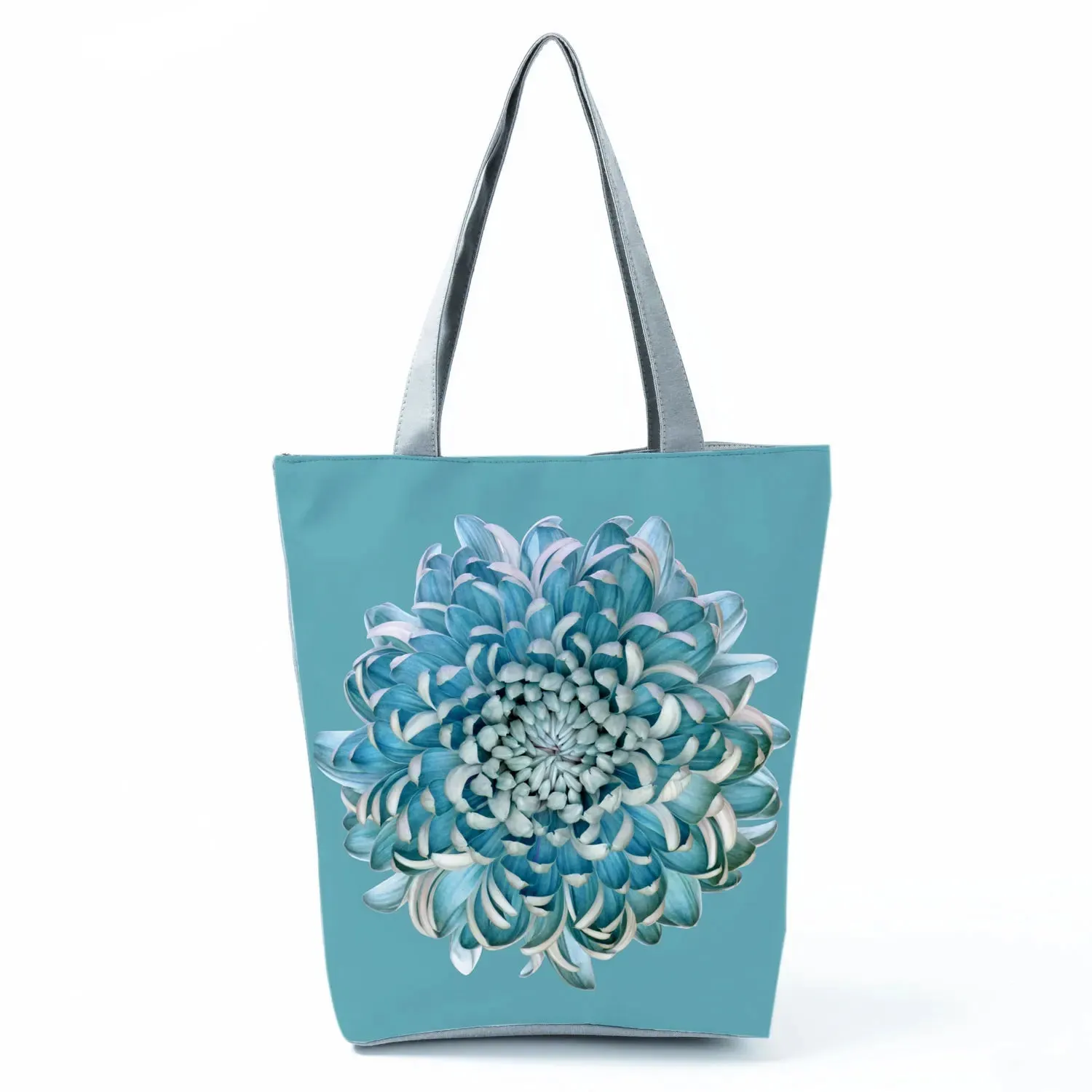 Tote Bag Ladies Outdoor Large Capacity School Teacher Gift Bag Shopping Bag Botanical Flower Print Casual Women Shoulder Bag