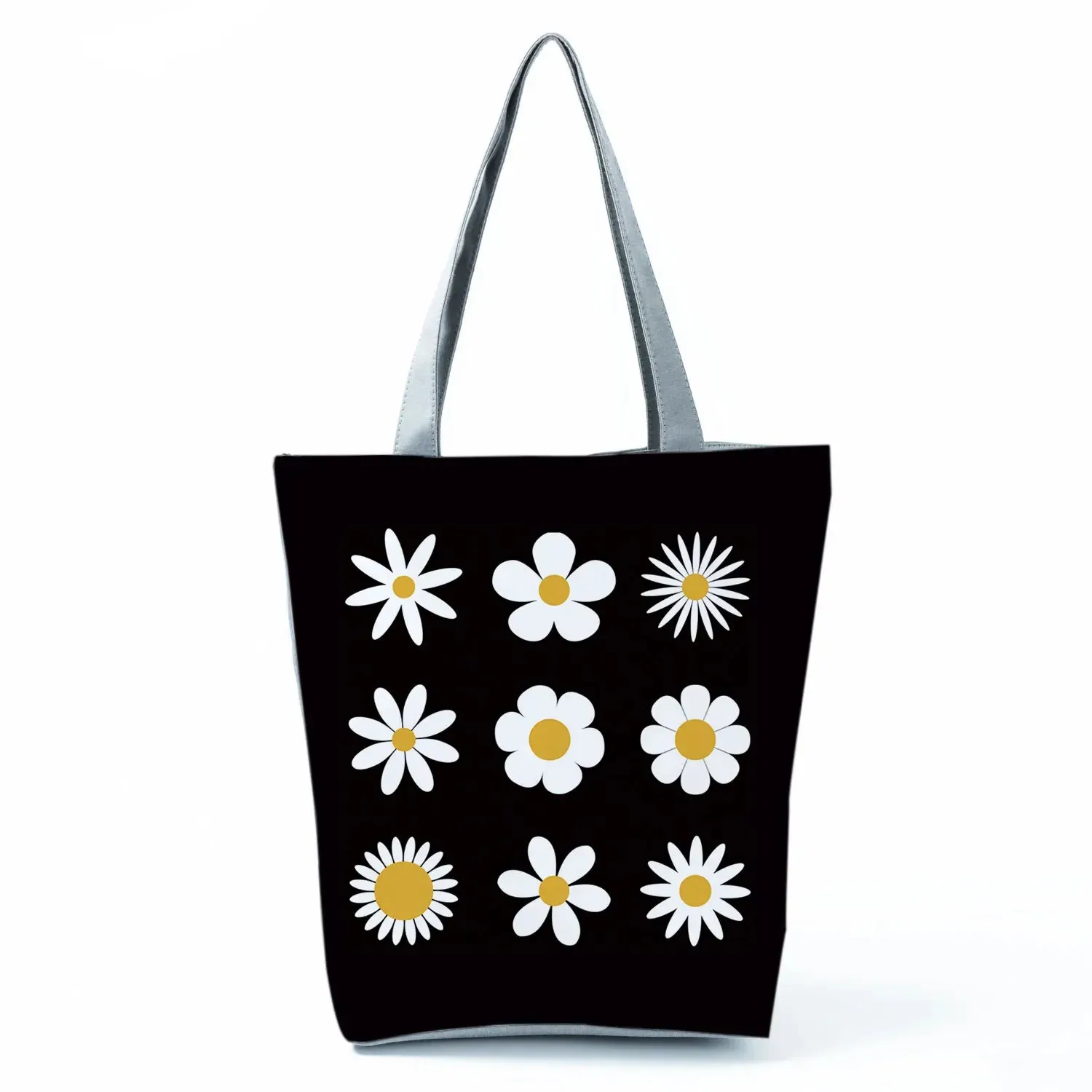 Tote Bag Ladies Outdoor Large Capacity School Teacher Gift Bag Shopping Bag Botanical Flower Print Casual Women Shoulder Bag