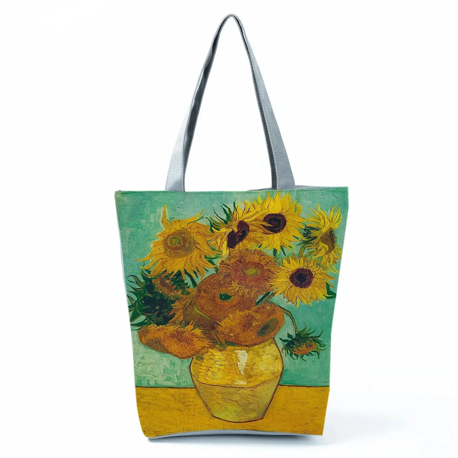 Tote Bag Ladies Outdoor Large Capacity School Teacher Gift Bag Shopping Bag Botanical Flower Print Casual Women Shoulder Bag