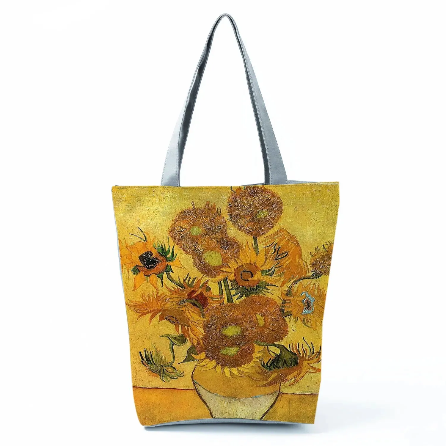 Tote Bag Ladies Outdoor Large Capacity School Teacher Gift Bag Shopping Bag Botanical Flower Print Casual Women Shoulder Bag