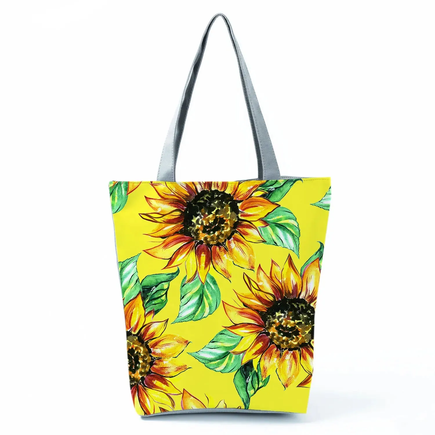 Tote Bag Ladies Outdoor Large Capacity School Teacher Gift Bag Shopping Bag Botanical Flower Print Casual Women Shoulder Bag
