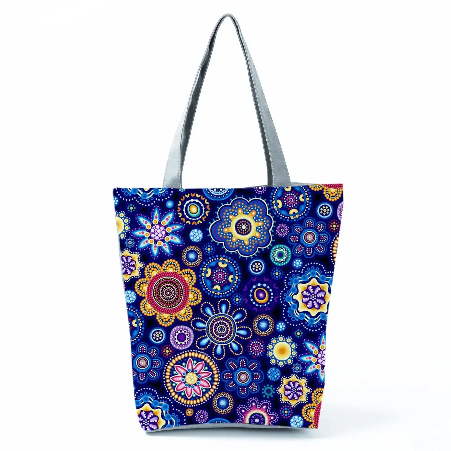 Tote Bag Ladies Outdoor Large Capacity School Teacher Gift Bag Shopping Bag Botanical Flower Print Casual Women Shoulder Bag