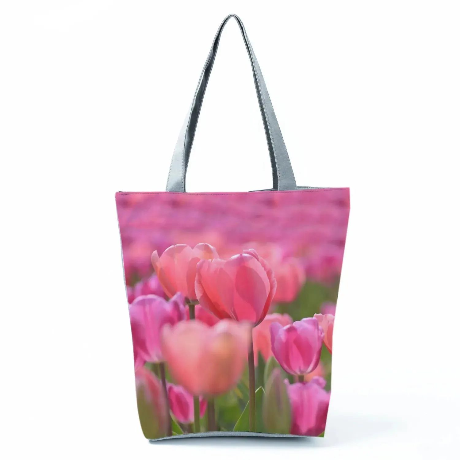 Tote Bag Ladies Outdoor Large Capacity School Teacher Gift Bag Shopping Bag Botanical Flower Print Casual Women Shoulder Bag