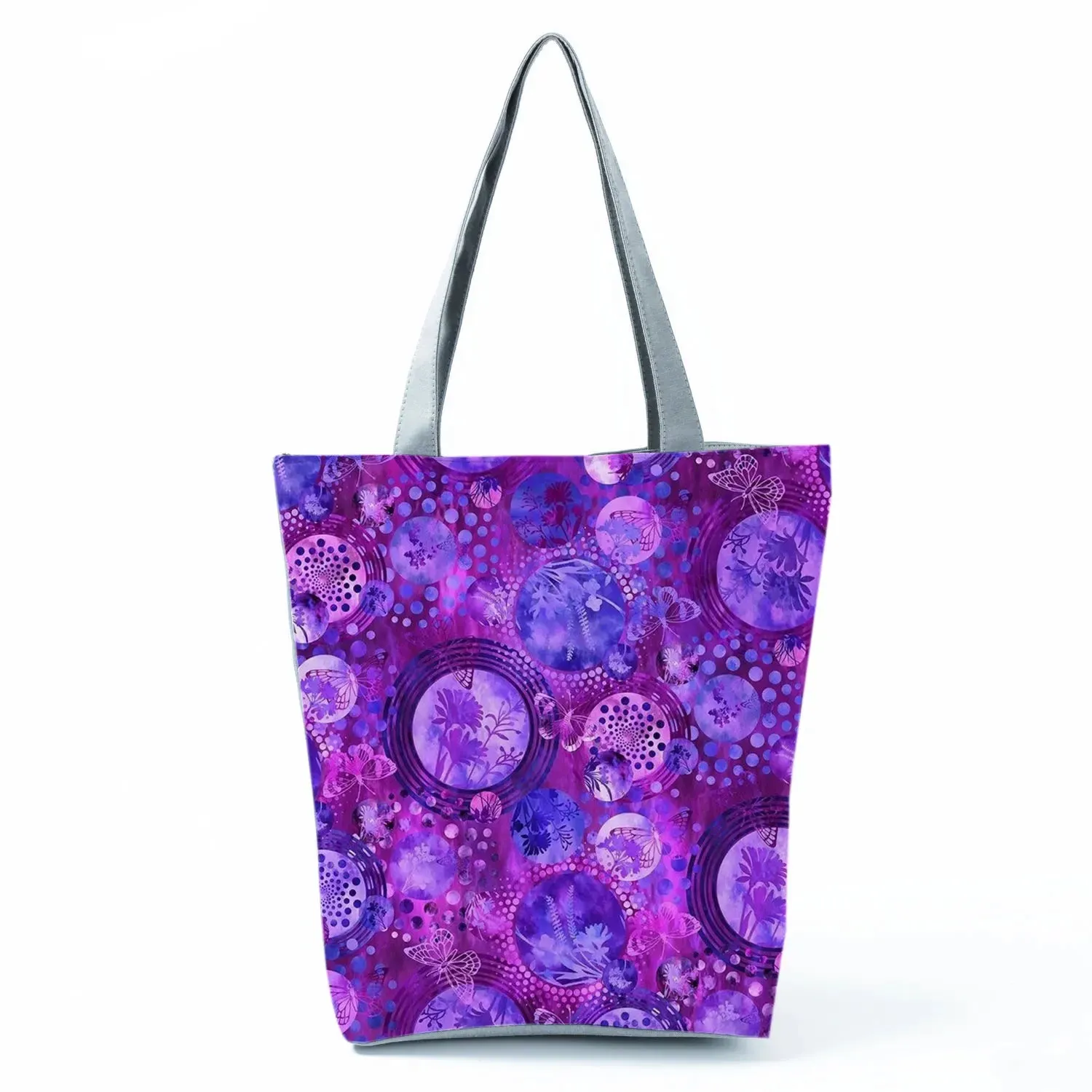 Tote Bag Ladies Outdoor Large Capacity School Teacher Gift Bag Shopping Bag Botanical Flower Print Casual Women Shoulder Bag